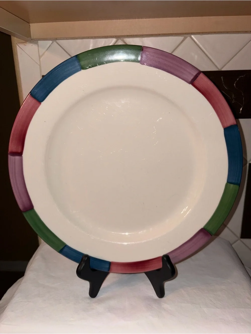 HTF Homer Laughlin tones Set of 6 dinner plates